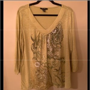 Paisley Studded Shirt by Style & CO. OX